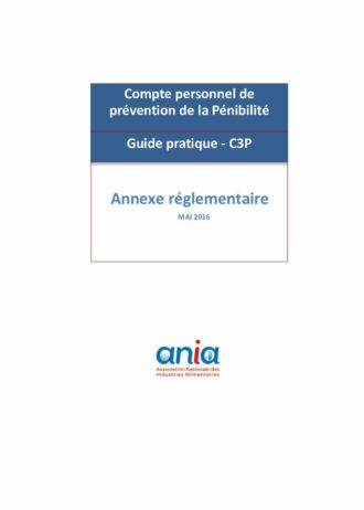 Guide de pénibilité - annexe réglementaire (mai 2016)