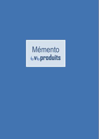 Mémento Ovoproduit